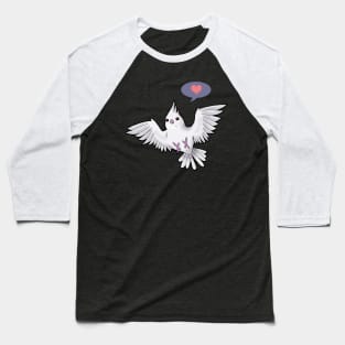 Albino Cockatiel Love Baseball T-Shirt